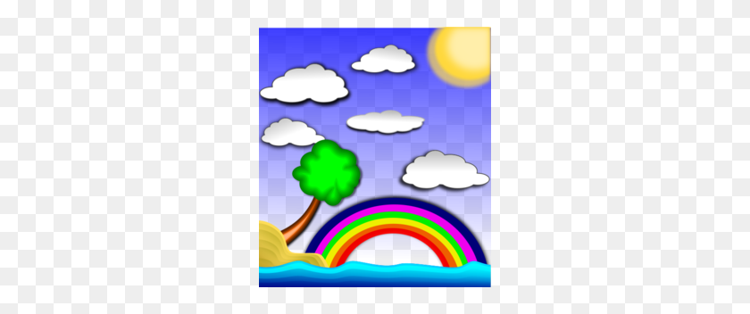 260x292 Download Rainbow In The Sky Clipart Computer Icons Clip Art - Sky Clipart