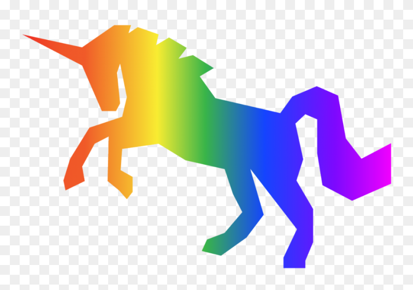 899x613 Download Rainbow Unicorn Transparent Clipart Unicorn Clip Art - Rainbow Clipart Free
