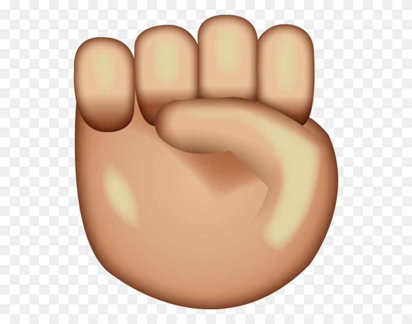600x600 Download Raised Fist Emoji Emoji Island - Fist Emoji PNG