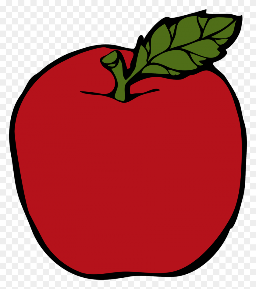 900x1023 Descargar Red Apple Clipart Clipart Rojo, Fruta, Comida, Manzana - Otoño Apple Clipart