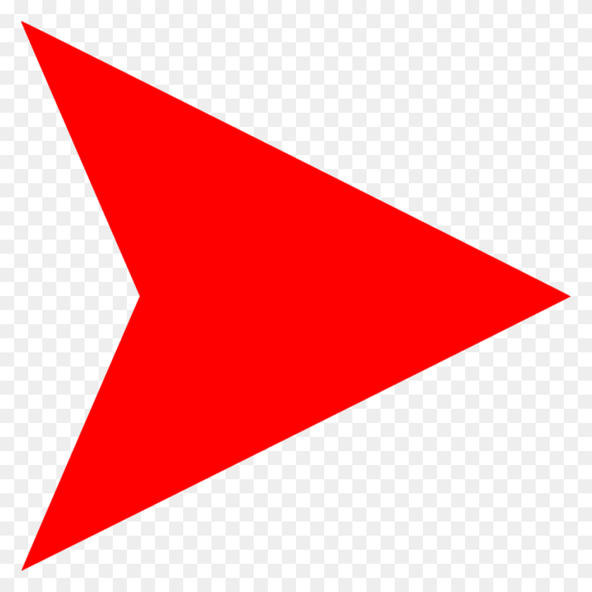 900x900 Png Красная Стрелка Вправо Стрелка Картинки Треугольник - Красная Линия Клипарт