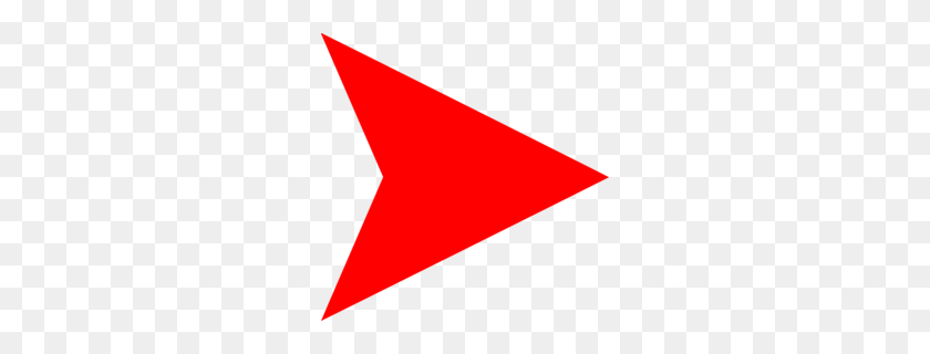 260x260 Download Red Arrow Right Png Clipart Arrow Clip Art Triangle - Curved Red Arrow PNG