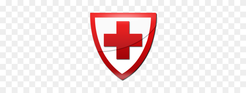260x260 Download Red Cross Red Shield Clipart Symbol Clip Art - Shield Clipart PNG