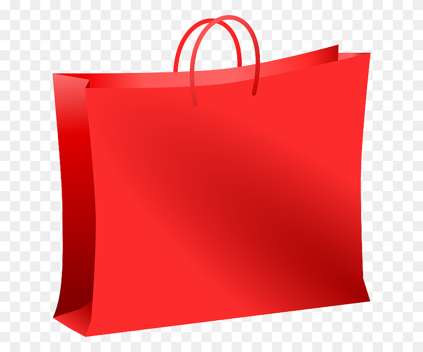 632x640 Download Red Shopping Bag Png Clipart Shopping Bags Trolleys - Purse Clipart Free