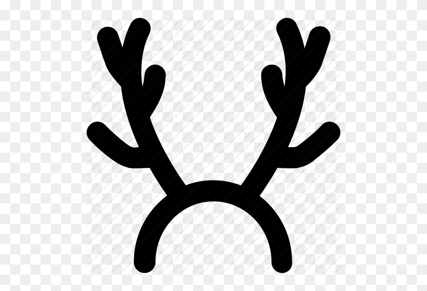 512x512 Download Reindeer Antlers Clipart Reindeer Clip Art - Antler Clipart Black And White