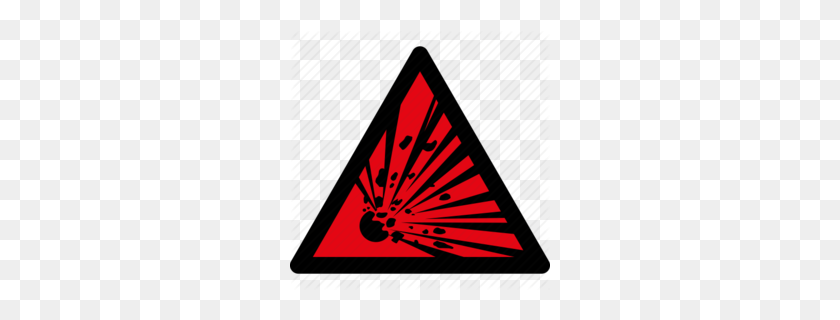260x260 Download Risk Of Explosion Sign Clipart Explosive Hazard Symbol - Hazard Clipart