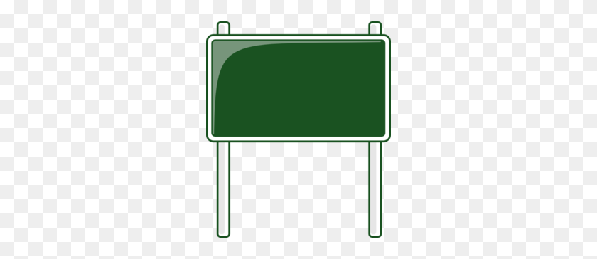 260x304 Download Road Sign Transparent Background Clipart Traffic Sign - Green Background Clipart