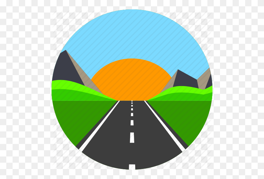512x512 Download Road With Mountan Clipart Road Computer Icons Clip - Mountain Clipart PNG