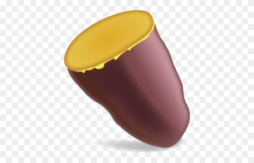 480x480 Download Roasted Sweet Potato Emoji Icon Emoji Island - Potato PNG