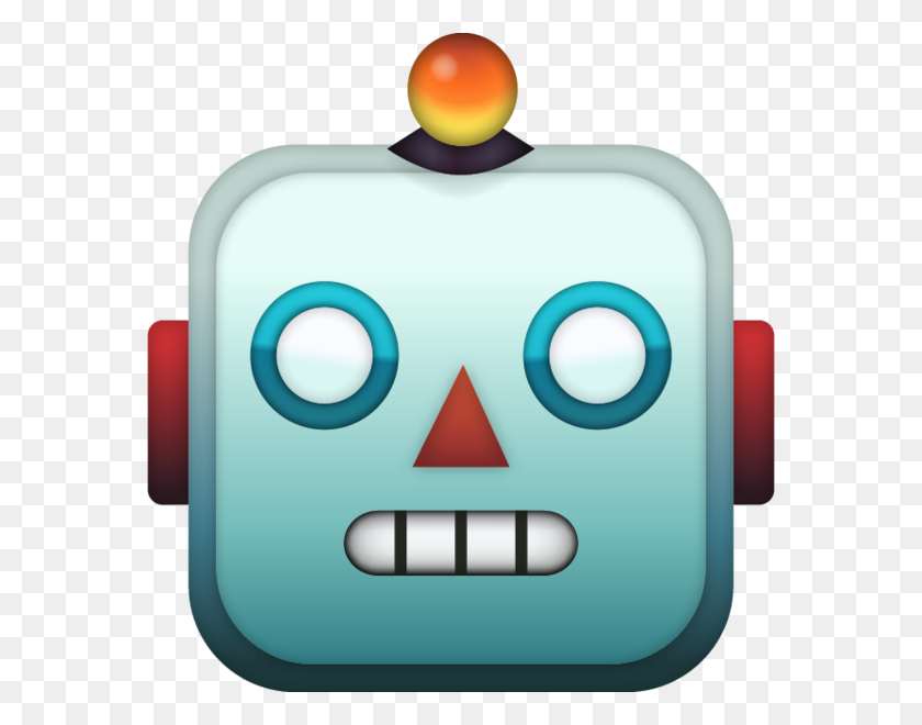 572x600 Descargar Robot Emoji Icono En Png Y Emoji Island - Robot Icono Png