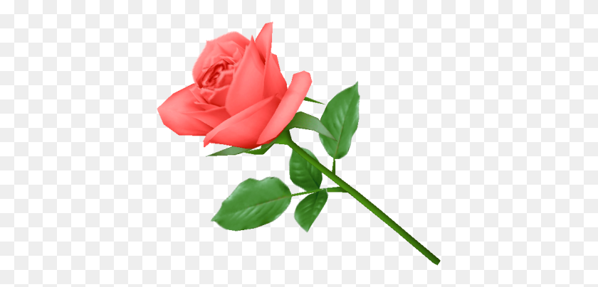 400x344 Download Rose Free Png Transparent Image And Clipart - Single Rose PNG