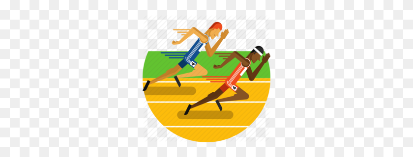 260x260 Download Running Track Icon Clipart Sports Track Field Clip Art - Running Race Clipart
