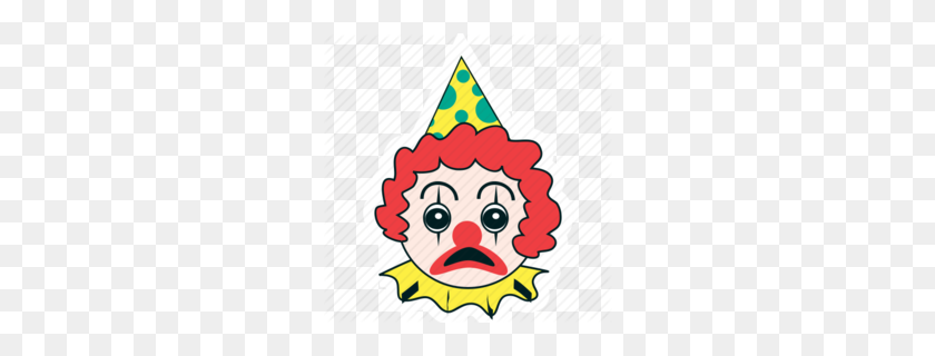 260x260 Download Sad Clown Face Png Clipart Smiley Joker Clip Art - Clown Clipart