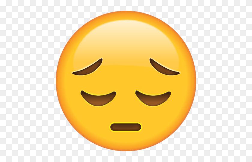 480x480 Download Sad Emoji Icon In Png Emoji Island - Sad Face Emoji PNG