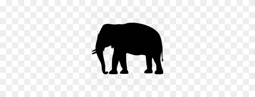 260x260 Png Сафари Силуэт Животного Индийский Слон - Сафари Png Клипарт