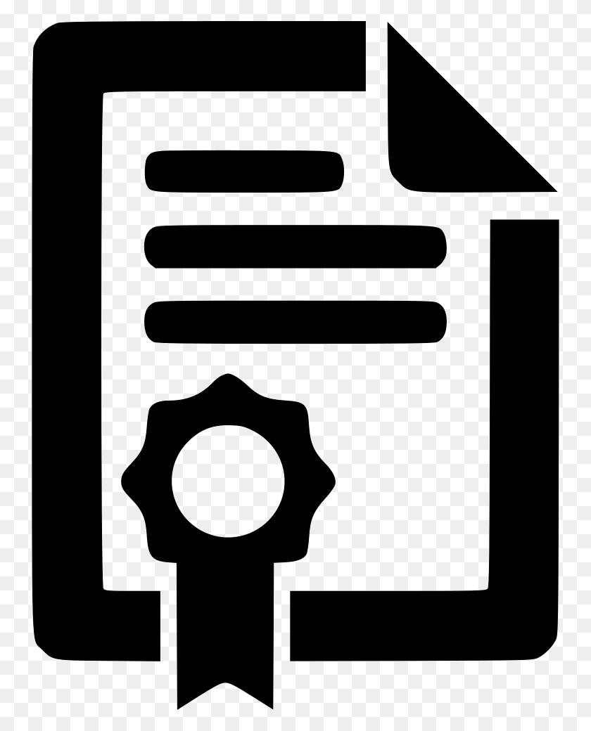 750x980 Download Scalable Vector Graphics Clipart Clip Art Font, Line - Certificate Clipart