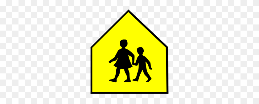 260x280 Download School Crossing Sign Vector Clipart School Zone Clip Art - Mesa Clipart