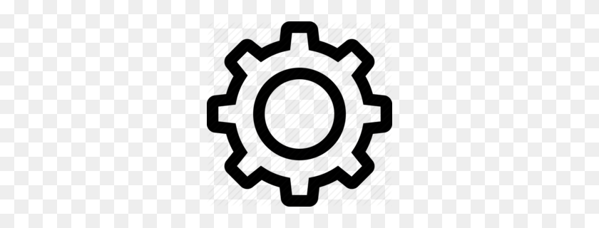 260x260 Download Setting Cog Clipart Computer Icons Clip Art Gear - Fiesta Clipart Black And White