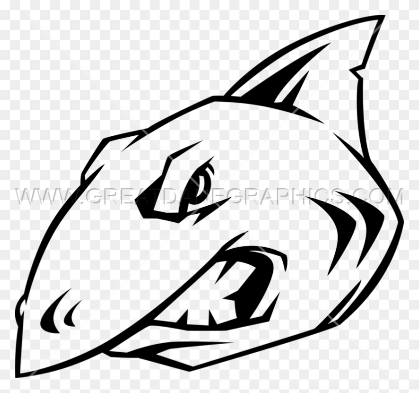 825x769 Download Shark Head Png Clipart Hammerhead Shark Clip Art - Shark Clipart Transparent