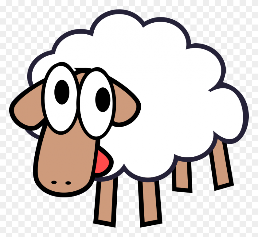 800x732 Download Sheep Clip Art Free Clipart Of Cute Sheep Fluffy Hand - We Are Family Clipart