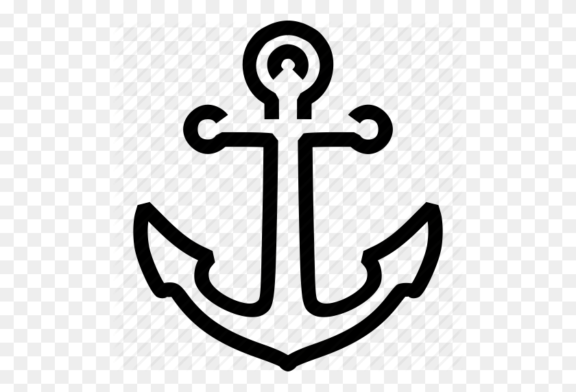 512x512 Download Ship Hook Clipart Anchor Ship Clip Art Anchor, Ship - Anchor Clipart Black And White