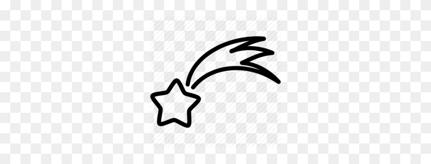 260x260 Скачать Падающая Звезда Черно-Белый Клипарт Падающие Звезды Картинки - Падающая Звезда Клипарт Черно-Белый