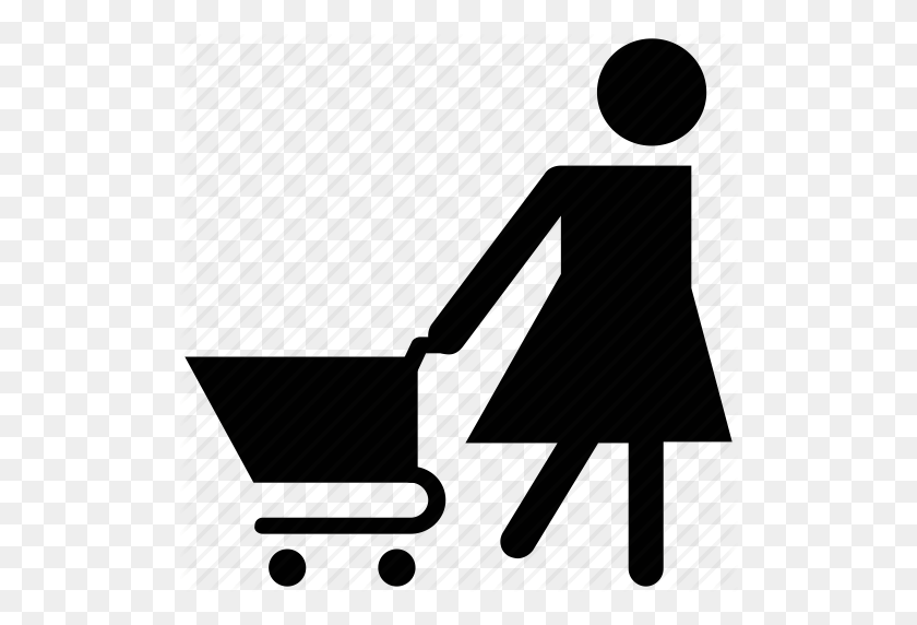 512x512 Download Shopper Icon Png Clipart Computer Icons Shopping - Lady Shopping Clipart