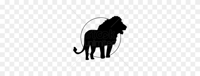 260x260 Download Silhouette Clipart Lion Cat Clip Art Lion, Cat, Black - Circus Seal Clipart