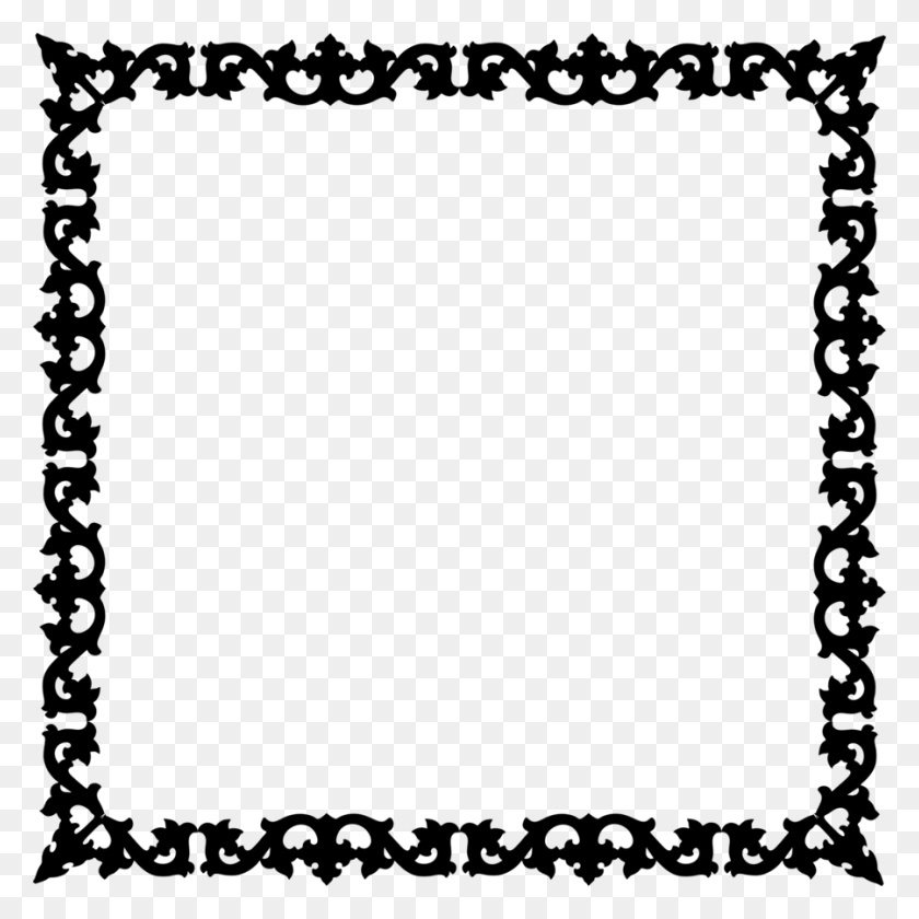 900x900 Descargar Silhouette Frame Png Clipart Picture Frames Clipart - Old Paper Clipart