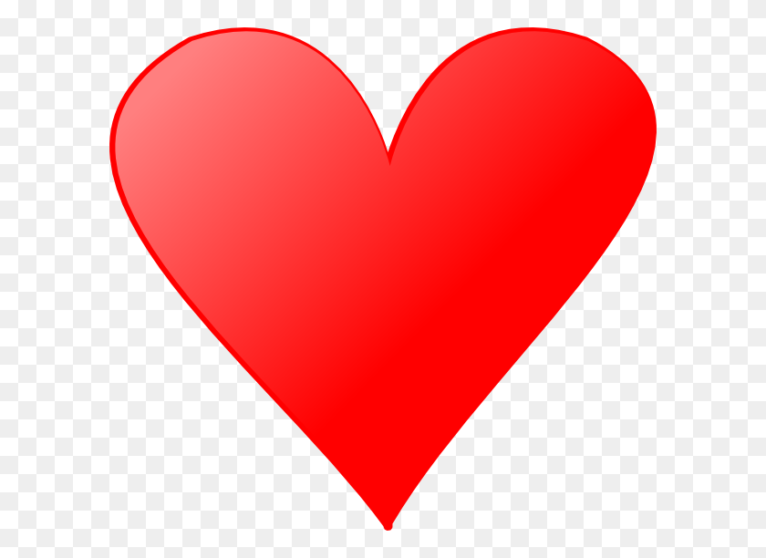 600x552 Download Single Heart Clipart - Human Heart PNG