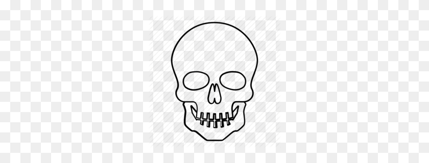 260x260 Download Skull Outline Png Clipart Skull Nose Clip Art - Day Of The Dead Skull Clipart