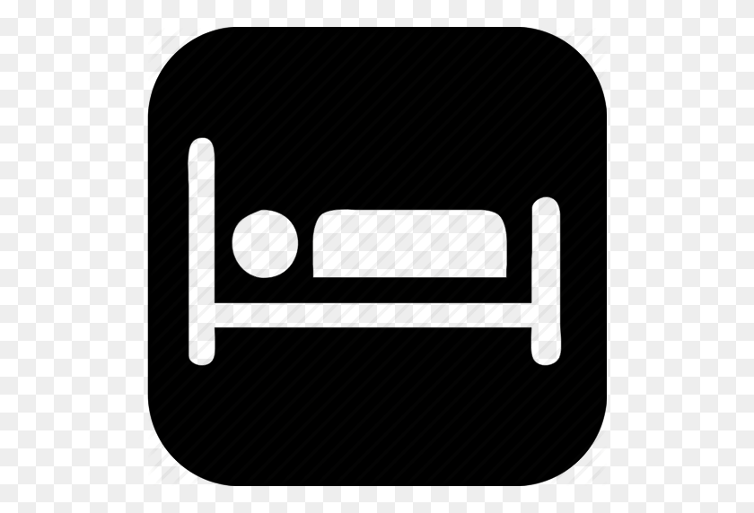 512x512 Download Sleep Icon White Transparent Clipart Computer Icons - Bed Clipart Transparent