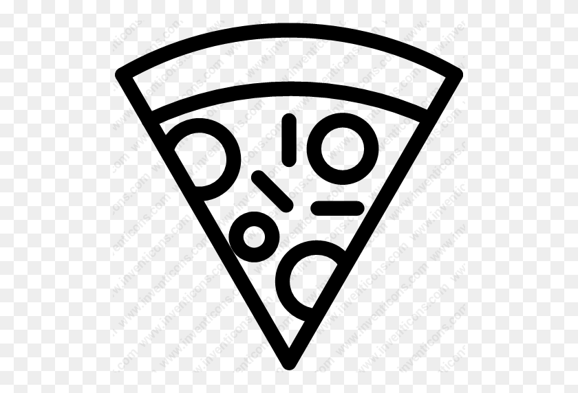 512x512 Download Slice,pizza,snack,restaurantpizza Icon Inventicons - Pizza Icon PNG