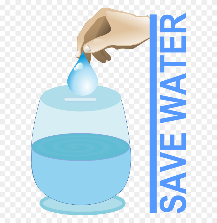 602x800 Download Slogan On Save Water Clipart Water Conservation Save - Water Drop Clipart PNG