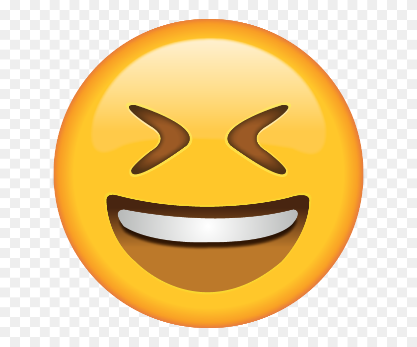 640x640 Descargar Cara Sonriente Con Los Ojos Bien Cerrados Isla Emoji - Ojos Emoji Png
