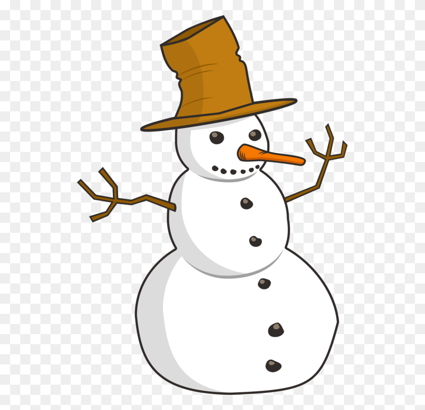 535x750 Download Snowman Art Drawing - Snowman Clipart Black And White Free