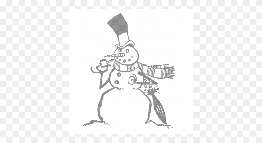 400x400 Download Snowman Clipart Snowman Drawing Clip Art Snowman - Snowman Hat Clipart