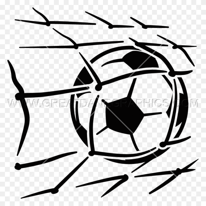 825x824 Download Soccer Ball In Net Clipart Football Clip Art - Soccer Net Clipart
