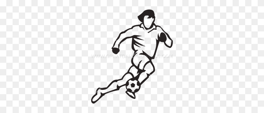 260x300 Download Soccer Player Drawing Transparent Clipart Football Player - Football With Heart Clipart