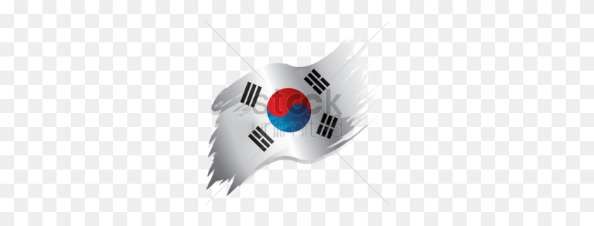 260x260 Download South Korea Ball Flag Clipart Flag Of South Korea - Korea Flag PNG