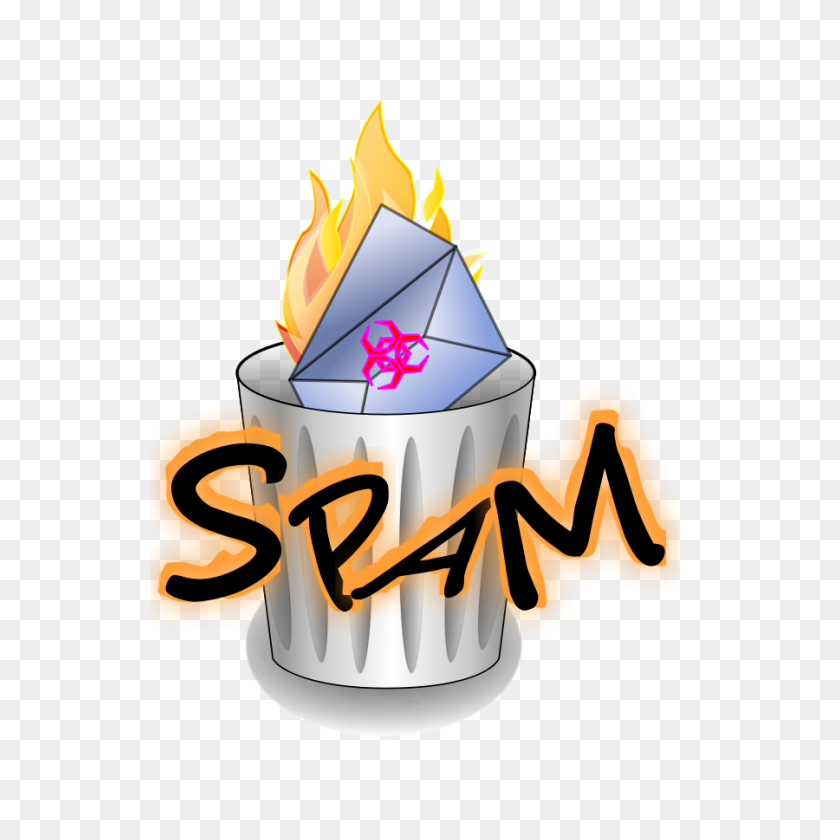 900x900 Download Spam Mail To Trash Clipart - Spam PNG