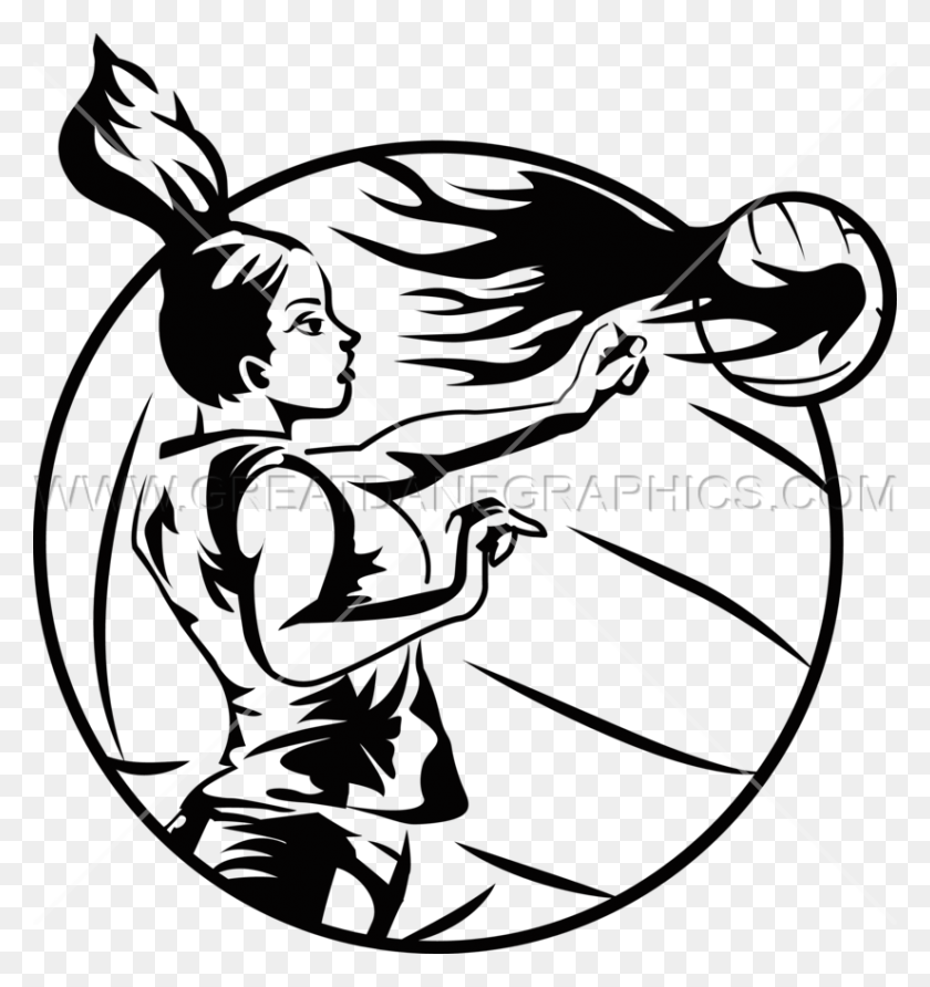 825x881 Download Spiking In Volleyball Black And White Clipart Volleyball - Playing Volleyball Clipart