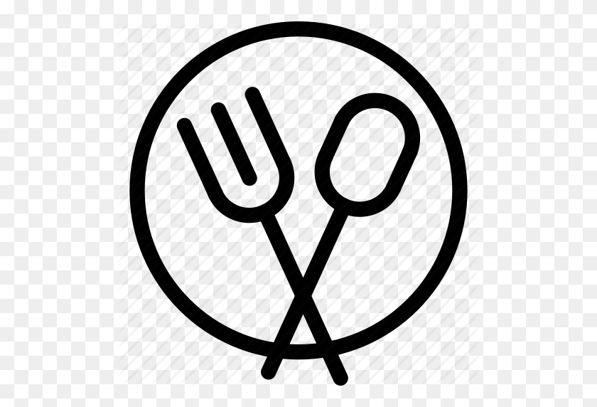 512x512 Download Spoon And Fork Icon Clipart Wild Wings Fork Spoon - Spoon Clipart Black And White