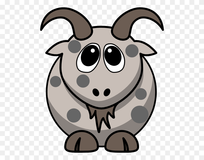 510x599 Download Spotted Goat Clipart - Goat Clipart