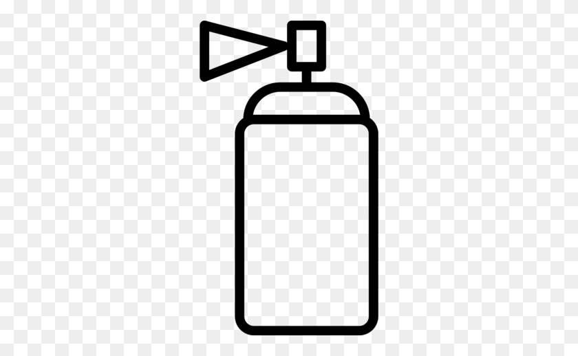 260x458 Download Spray Can Png Clipart Aerosol Paint Aerosol Spray Spray - Paint Clipart Black And White