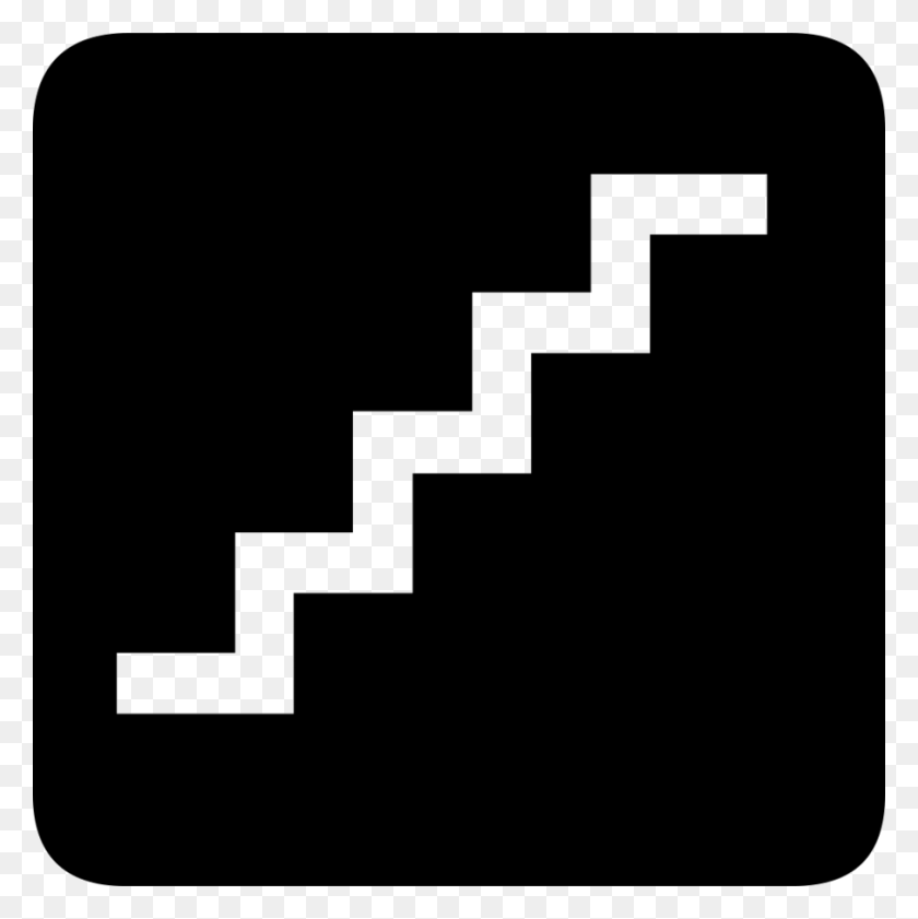 900x902 Download Stairs Symbol Png Clipart Staircases Ada Signs Black - Stairs PNG