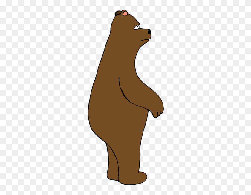 260x592 Скачать Клипарт Стоящий Медведь Американский Черный Медведь Картинки - Черный Медведь Клипарт