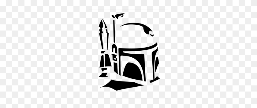 260x294 Скачать Виниловые Наклейки Звездные Войны Клипарт Boba Fett Decal Sticker - Yoda Clipart Black And White