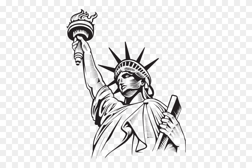 398x500 Download Statue Of Liberty Illustration Clipart Statue Of Liberty - L Clipart