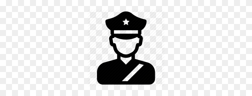 260x260 Download Stop Police Icon Png Clipart Police Officer Computer - Police Badge Clipart En Blanco Y Negro